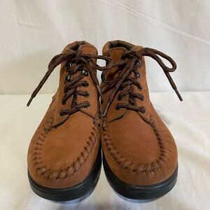 Dexter children’s walkmocs boots. Brown leather. Size 5M